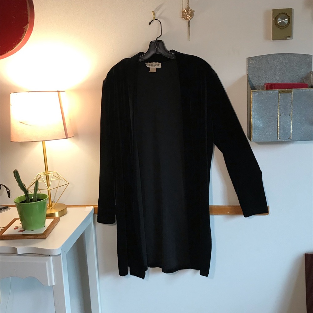 Velvet robe/cardigan